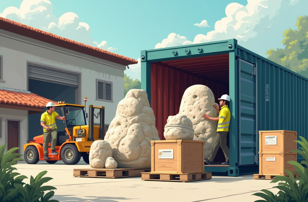 Best cargo services for rock decorations from Bali