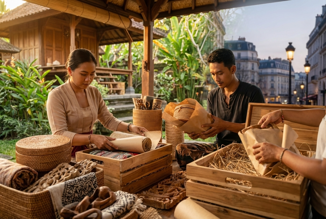 From Ubud to Paris: Bali Handicraft Export to France
